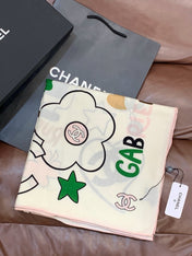 CHANEL 26S SCARF 135 IN CASHMERE AND SILK 309915