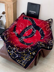 CHANEL 26S SCARF 135 IN SILK AND CASHMERE 313315