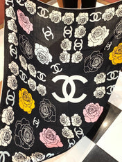 CHANEL 26S SCARF 140 IN SILK AND CASHMERE 313319