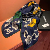 CHANEL 26S SCARF 140 IN SILK AND CASHMERE 313321