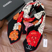 CHANEL 26S SCARF 140 IN SILK AND CASHMERE 313350