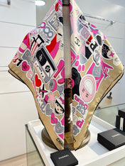 CHANEL 26S SCARF 90 IN SILK 313364