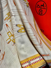 HERMES 26S SCARF 140 IN SILK AND CASHMERE 492440