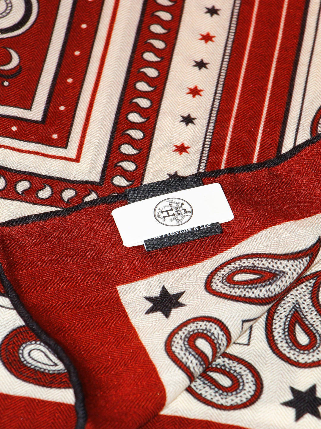 HERMES 26S SCARF 140 IN SILK AND CASHMERE 498483