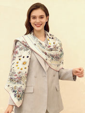 DIOR 26S SCARF 140 IN SILK AND CASHMERE 509455