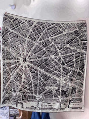 DIOR 26S SCARF 140 IN SILK AND CASHMERE 509456