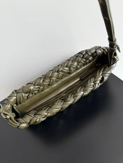 KELIMERO CHA-CHA CLUTCH 28.5 IN DARK GREEN LAMBSKIN