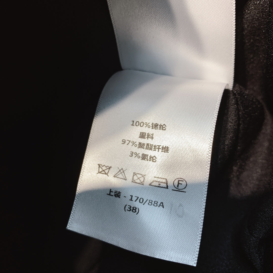 DIOR 25S ROUND-NECK VELVET JACKET 699