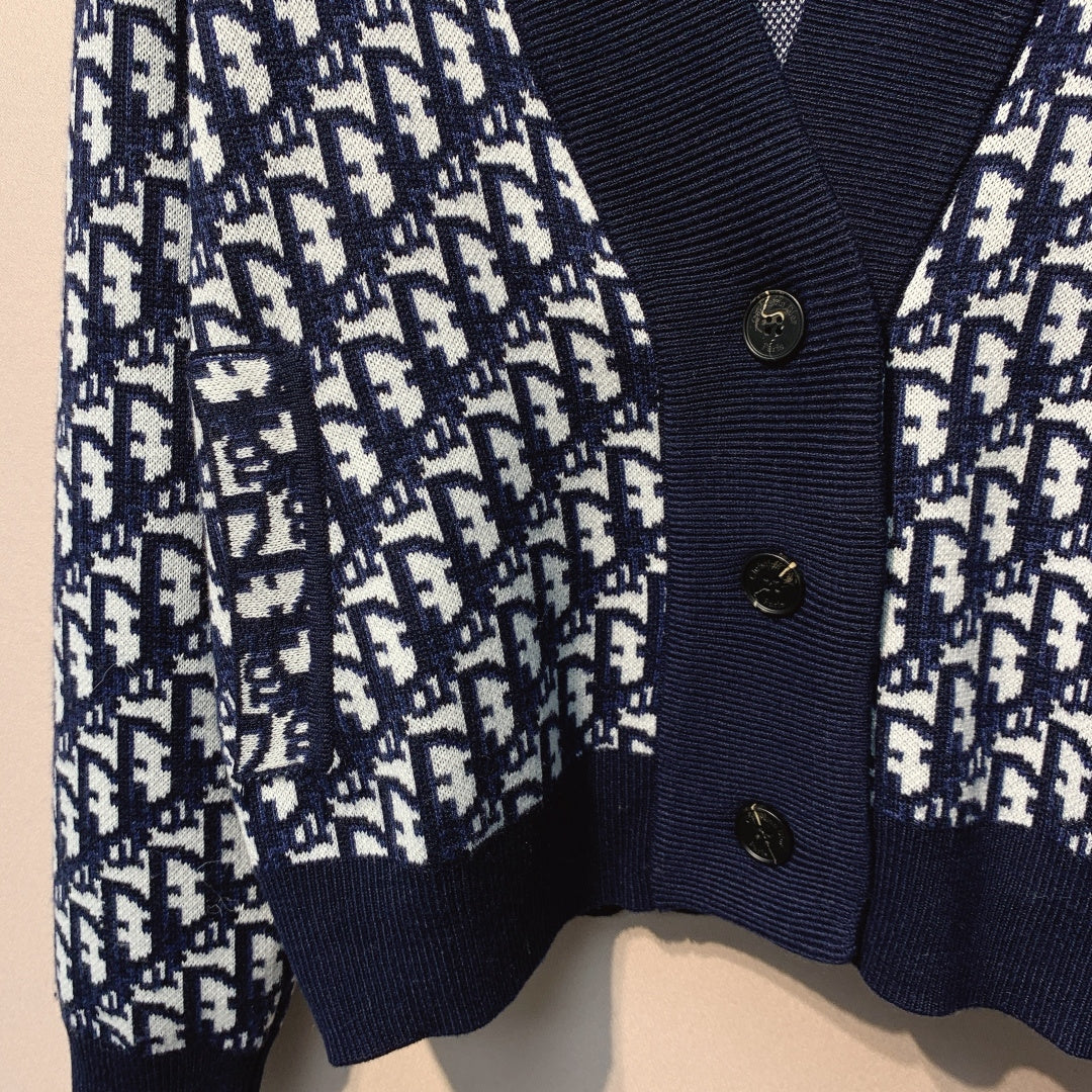 DIOR 25S V-NECK KNIT CARDIGAN 696