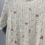 DIOR 26S SHORT-SLEEVE KNIT TOP 909