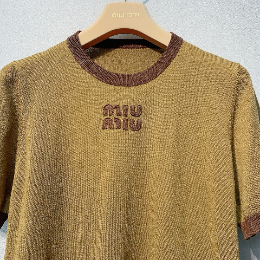 MIUMIU 26S SHORT SLEEVED T-SHIRT 925