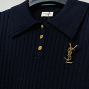 YSL 26S KNIT POLO SHIRT 235
