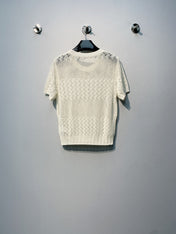 CELINE 26S LOGO SHORT SLEEVE KNITTED TOP 178