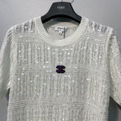 CHANEL 26S SHORT-SLEEVE KNIT TOP STYLE 1084