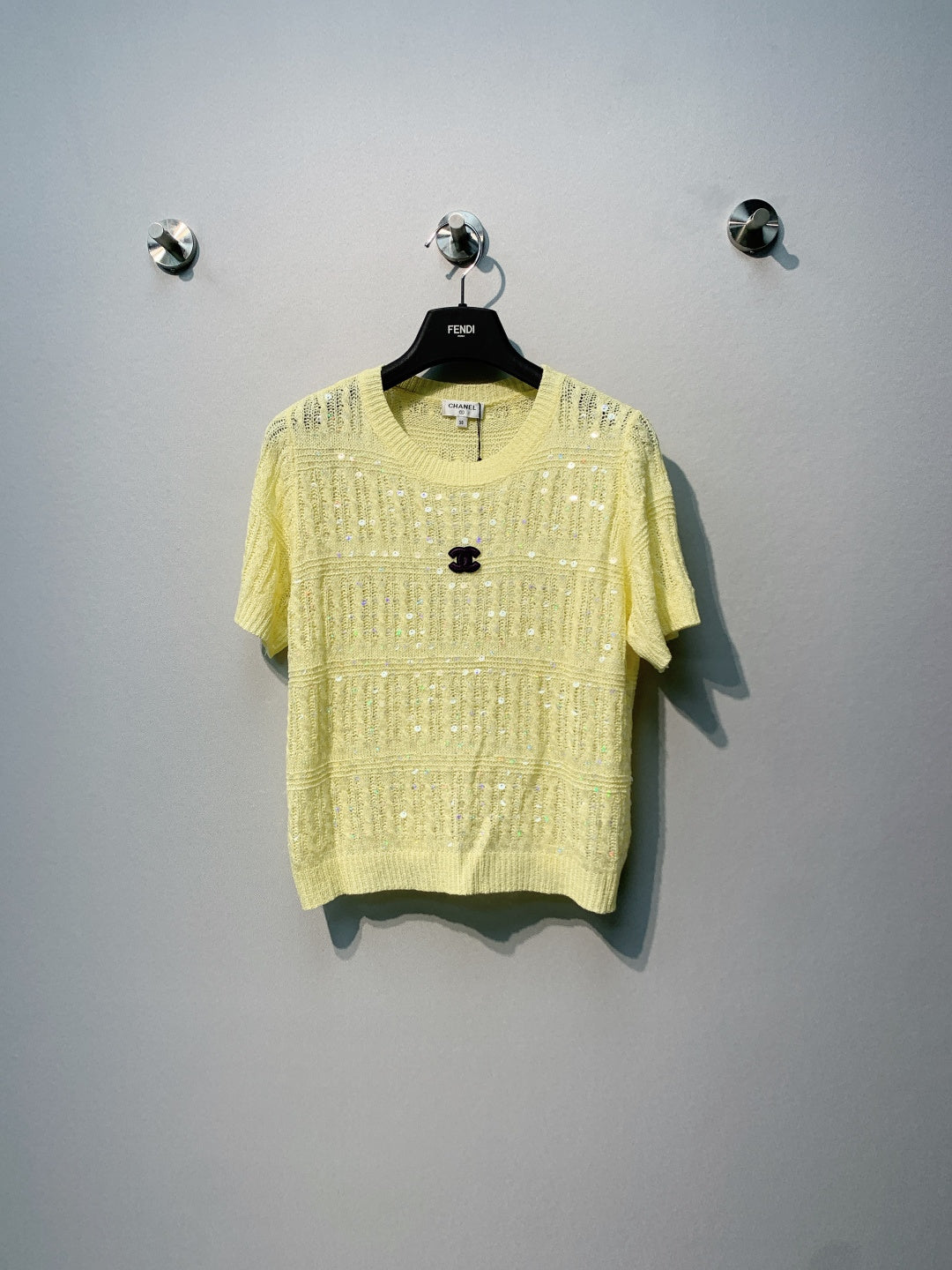 CHANEL 26S SHORT-SLEEVE KNIT TOP STYLE 1083