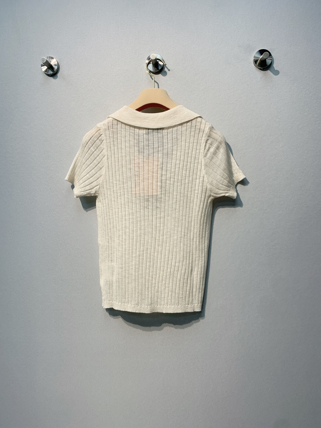 MIUMIU 26S SHORT-SLEEVED KNIT POLO SHIRT STYLE 1089