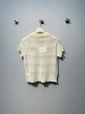 LOEWE 26S OPEN KNIT POLO 358
