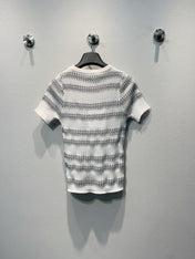 CHANEL 26S KNIT SHORT SLEEVE T-SHIRT STYLE 1282