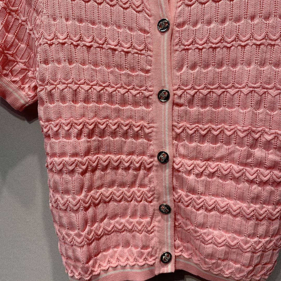 CHANEL 26S SHORT-SLEEVE KNIT TOP 1461
