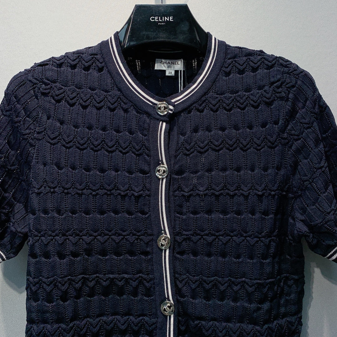 CHANEL 26S SHORT-SLEEVE KNIT TOP 1459