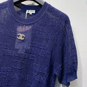 CHANEL 26S SHORT-SLEEVE KNIT TOP 1453