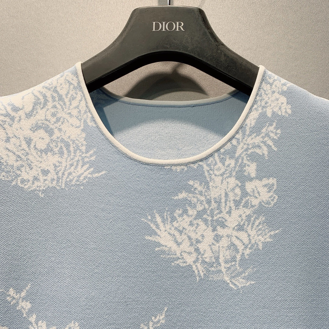 DIOR 26S SHORT-SLEEVE KNIT DRESS 1358