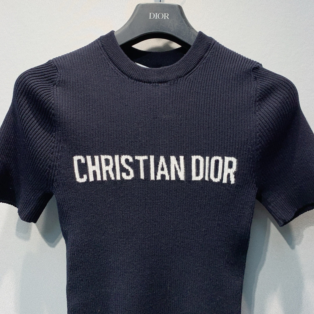 DIOR 26S SHORT-SLEEVE KNIT TOP 1364