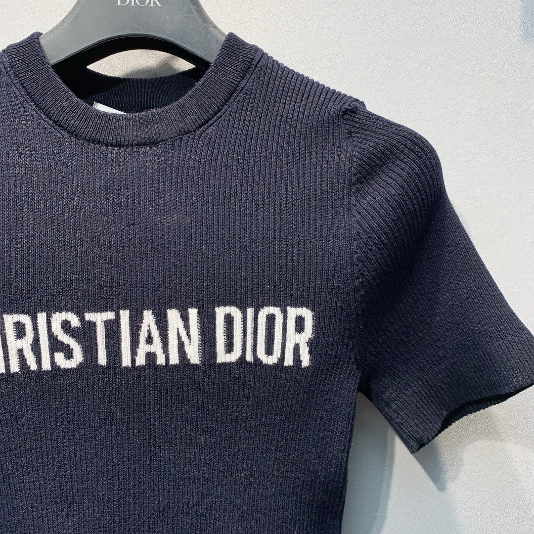 DIOR 26S SHORT-SLEEVE KNIT TOP 1364