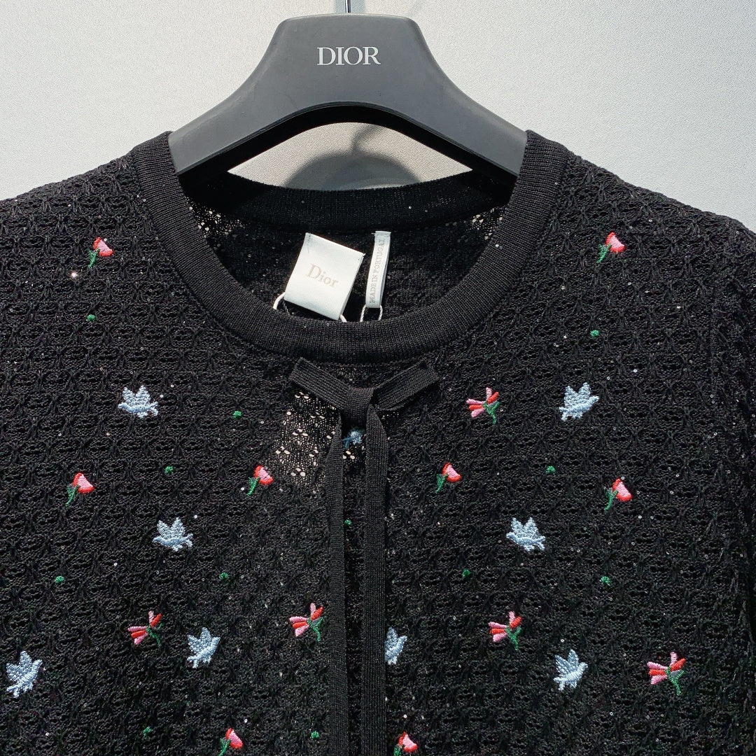 DIOR 26S SHORT-SLEEVE KNIT TOP 1431