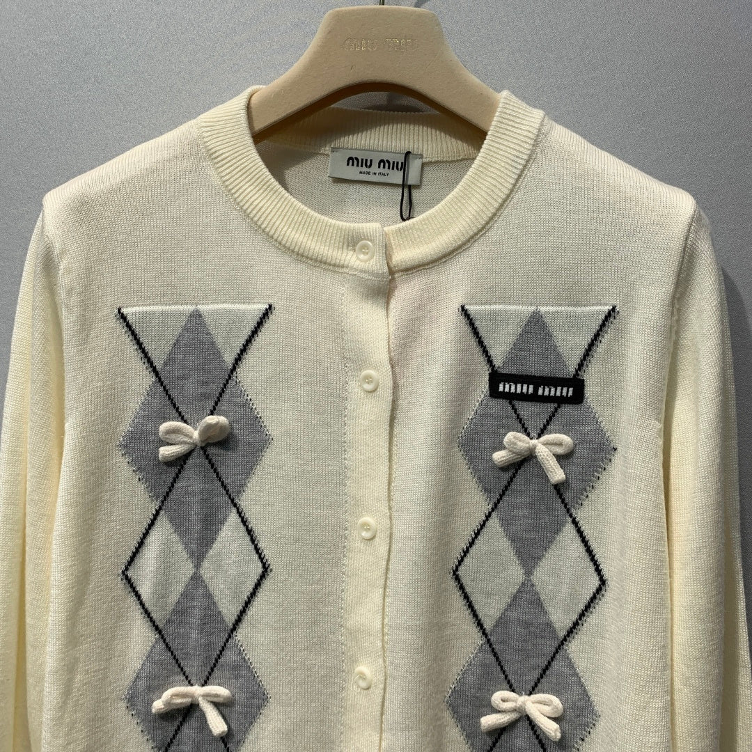 MIUMIU 26S KNIT CARDIGAN 1279