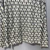 VALENTINO 26S LONG-SLEEVE CREW NECK KNIT TOP 325