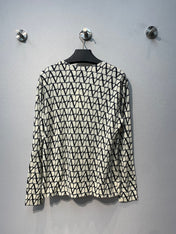 VALENTINO 26S LONG-SLEEVE CREW NECK KNIT TOP 325