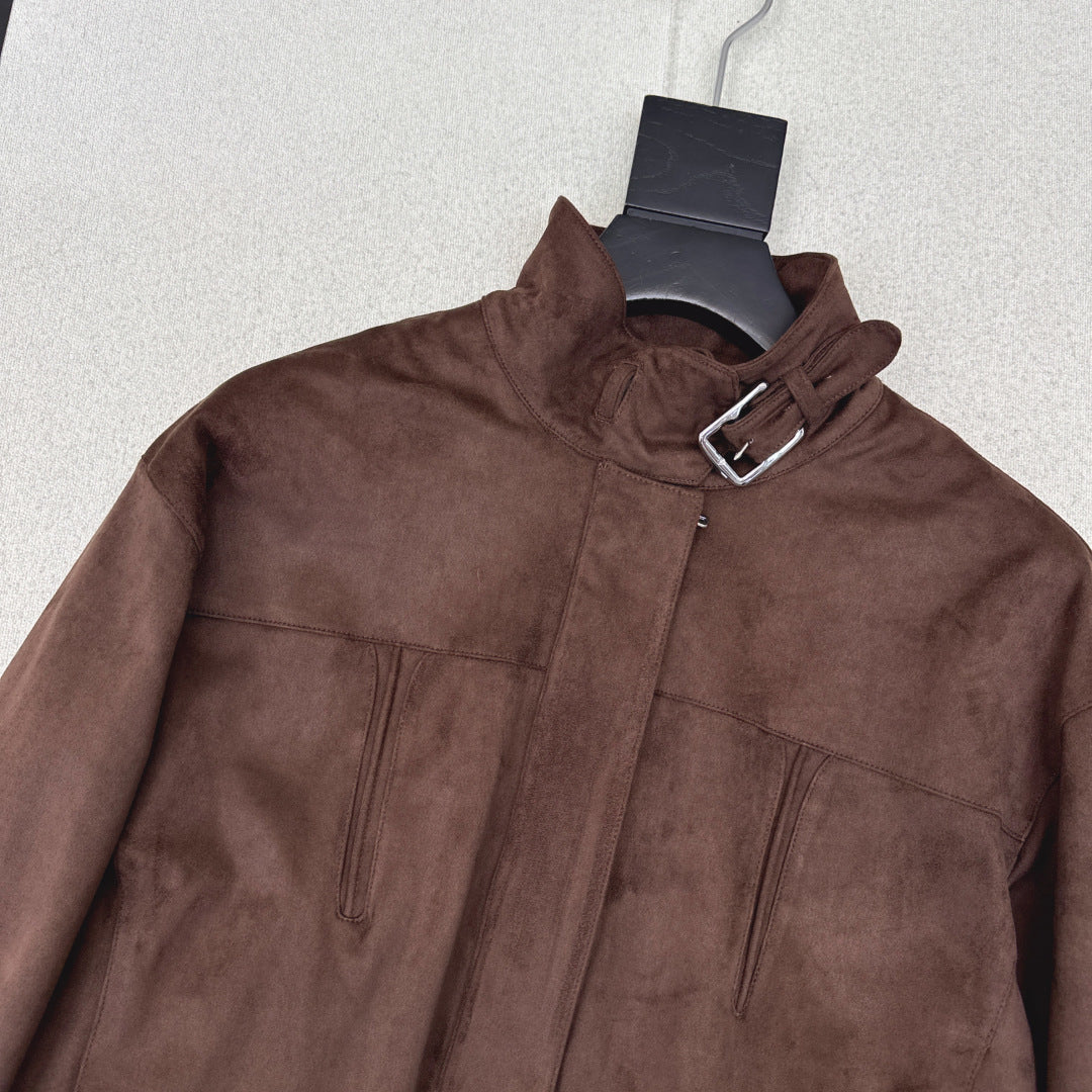 HERMES 25S SUEDE JACKET 344