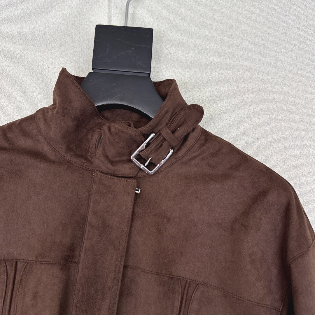 HERMES 25S SUEDE JACKET 344