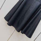 HERMES 26S LEATHER SKIRT 798