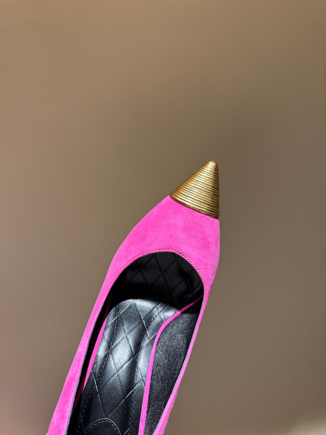 BALMAIN 26S HIGH HEELS 100 MM IN DARK PINK SUEDE