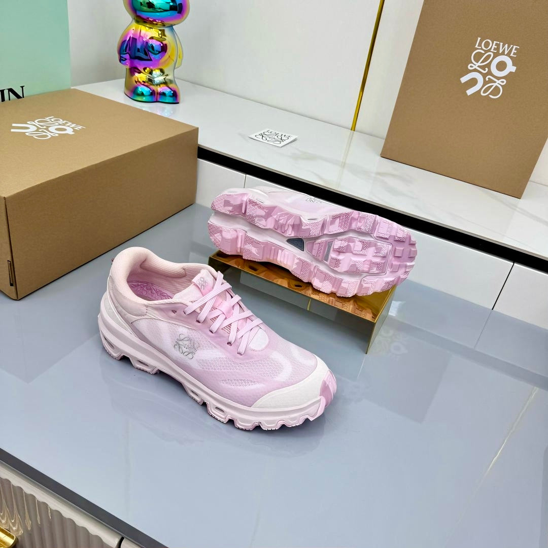 LOEWE 26S RUNNING SNEAKERS IN LIGHT PINK MESH