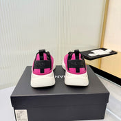 CHANEL 26S PLATFORM SNEAKERS IN PINK SUEDE WITH CC LOGO