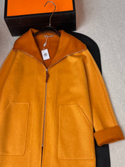 HERMES 25S REVERSIBLE LONG CASHMERE COAT 244