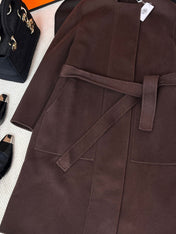 HERMES 25S REVERSIBLE LONG CASHMERE COAT 237