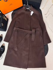 HERMES 25S REVERSIBLE LONG CASHMERE COAT 237
