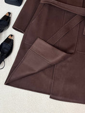 HERMES 25S REVERSIBLE LONG CASHMERE COAT 237