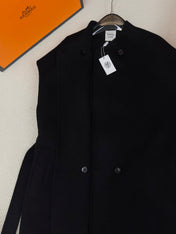 HERMES 25S LONG SLEEVELESS CASHMERE VEST 190