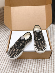 DIOR 26S SALTWIND SNEAKER IN BROWN BLACK FABRIC