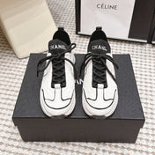 CHANEL 26S PLATFORM SNEAKERS 30 MM IN WHITE SUEDE WITH BLACK FABRIC