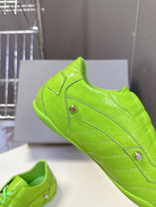 BALENCIAGA 25S SNEAKER IN GREEN CALFSKIN