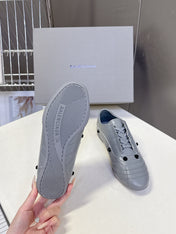 BALENCIAGA 25S SNEAKER IN GREY CALFSKIN