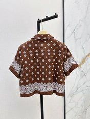 MIUMIU 26S LOOSE FIT SHORT SLEEVED SHIRT 968