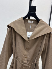 HERMES 26S LONG COAT DRESS 518