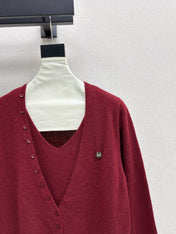HERMES 25S V-NECK SWEATER 256